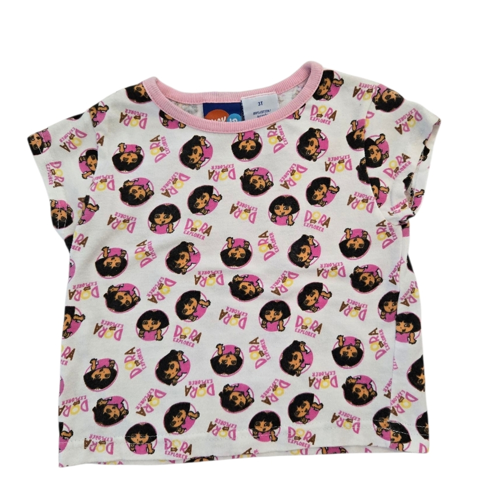 Vintage Y2k 2006 Nick Jr. Dora The Explorer Print T-Shirt